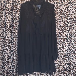 ModCloth sheer black babydoll dress